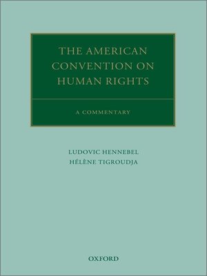 cover image of The American Convention on Human Rights